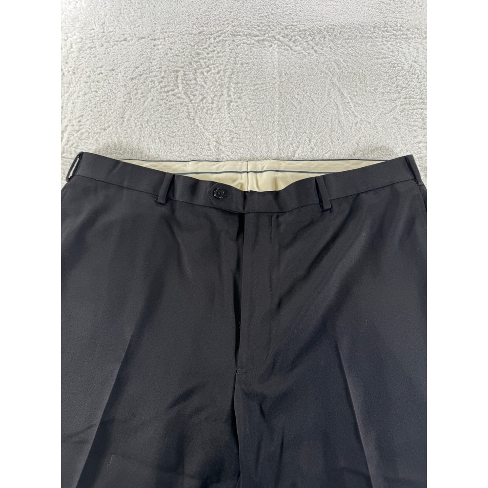Brooks Brothers Madison Fit Pant Men 42x32 Black Dress Preppy Clean Work Wear‎ - Picture 3 of 10